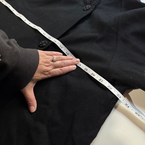 Vintage Women’s Black Wool Long Coat - Picture 13 of 14